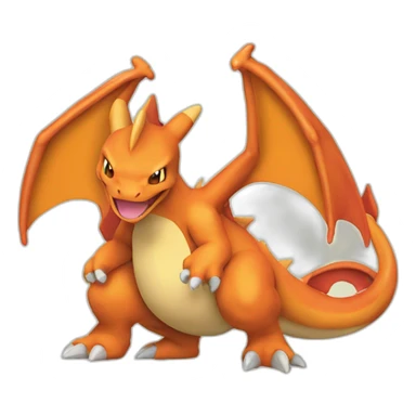 Cute charizard pokemon sticker