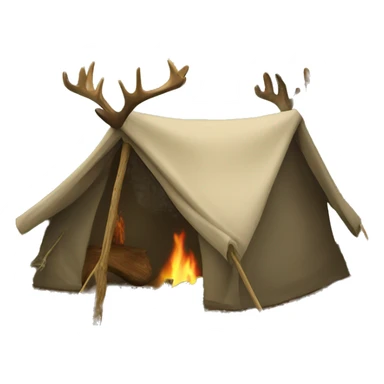 Deer camp sticker
