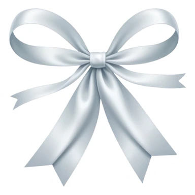 I want a white bow or ribbon sticker