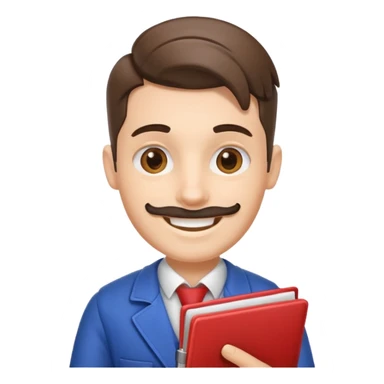 Barbero con una agenda abierta sticker