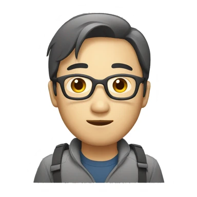 working hard asian sticker