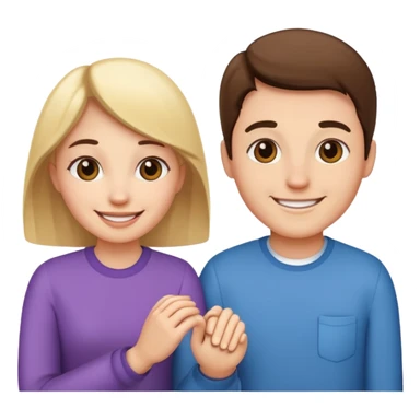couple holding hands sticker