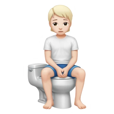 Do a human head in a toilet sticker