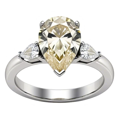 pear cut diamond wedding ring sticker