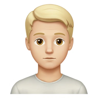 make a white boy with blonde hair and a slickback sticker