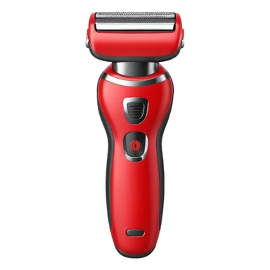 shaving machine red sticker