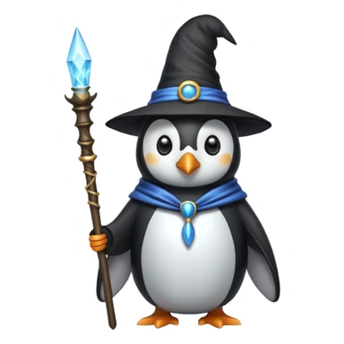 Penguin Wizard sticker