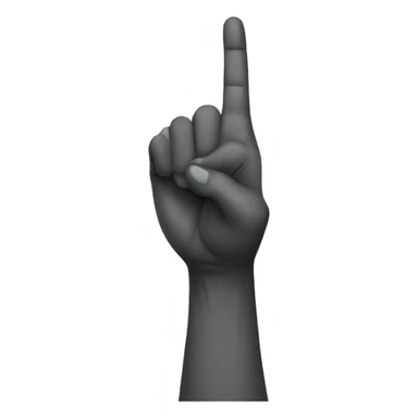 Hand doing the Loser symbol with its fingers sticker