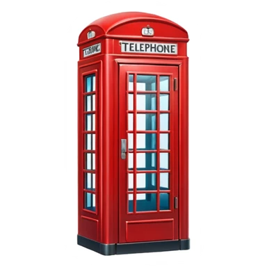 cabina telefonica roja sticker