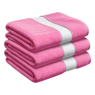 pink hotel towel sticker