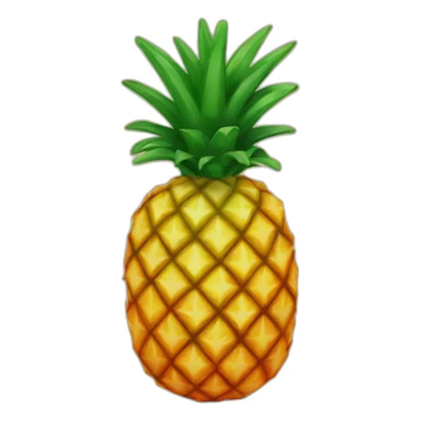 Orange pineapple sticker