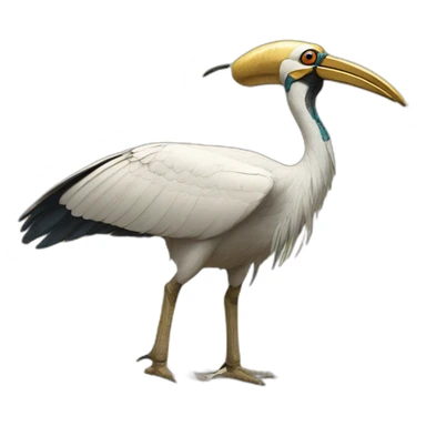 thoth egyptian god depicted as ibis sticker