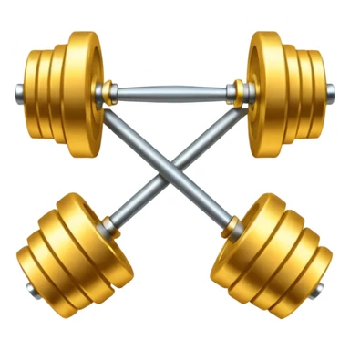 Golden Barbell sticker