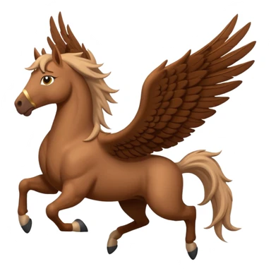 brown pegasus  sticker