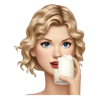 taylor-swift-milk-on-face sticker