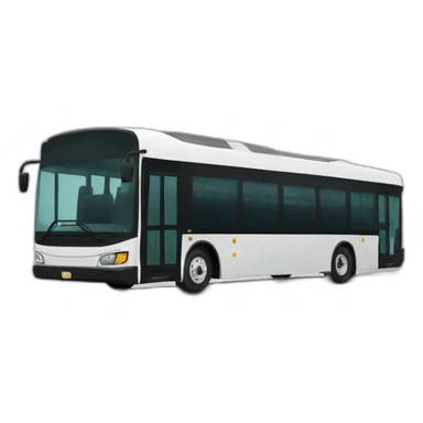 Modern bus from the side sticker