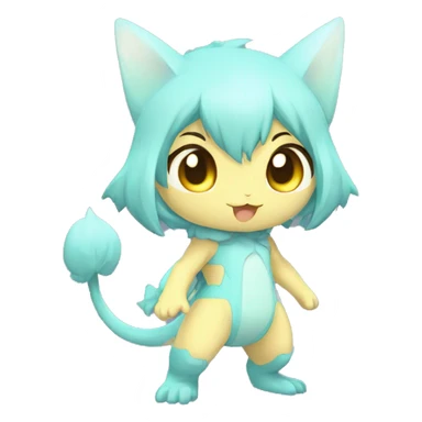 Pastel-Chibi-Sona-Shiny-Fakémon full body sticker