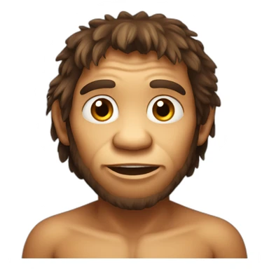 cute neanderthal sticker