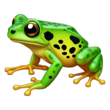 Dart frog sticker