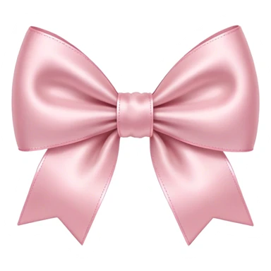 Pale Pink bow sticker
