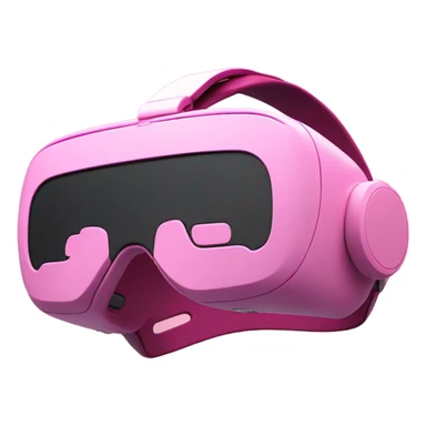 all-pink vr headset without human sticker