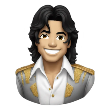 michael jackson sorrindo sticker