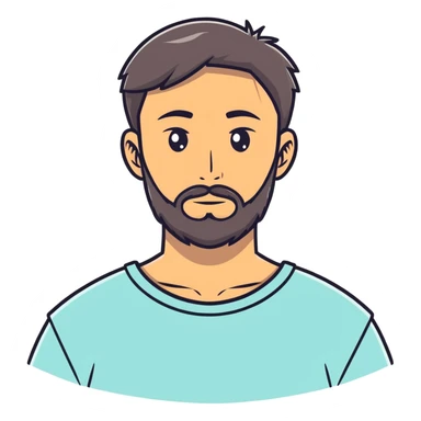 boy with beard in prison  sticker