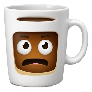 Coffee in a large mug sticker