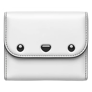 white wallet sticker