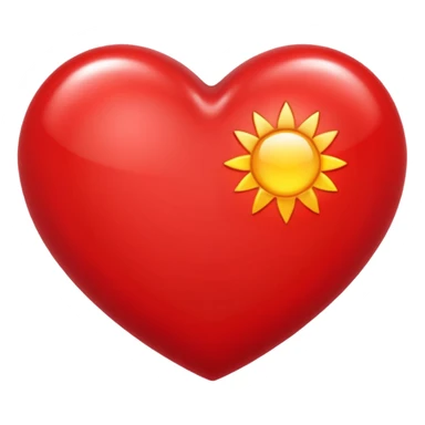 summer vibes heart sticker
