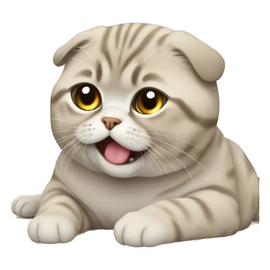 scottish fold drunk sticker