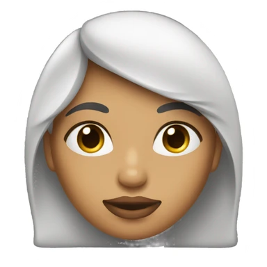 una mujer con brillo labial sticker