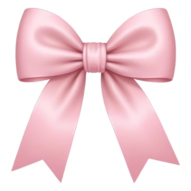 light pink bow on light pink bow sticker