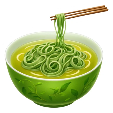 green tea noodle sticker