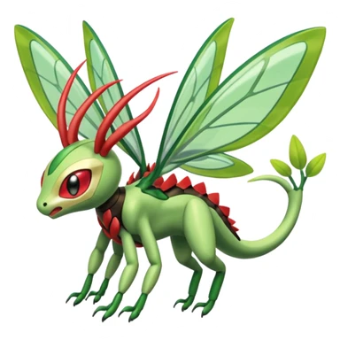 Meloetta-Beedrill-Flygon-Scyther-Celebi-fusion sticker