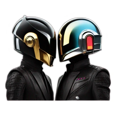 Daft Punk kisses sticker