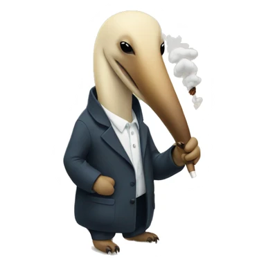 Anteater smoking sticker