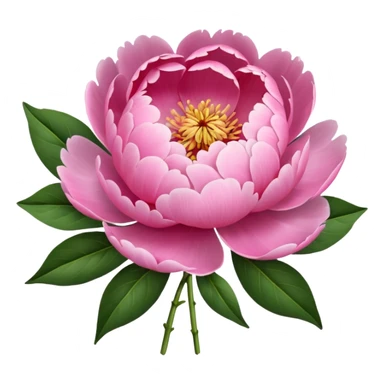 Create a peony flower buket emoji sticker