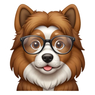 Perro con lentes sticker