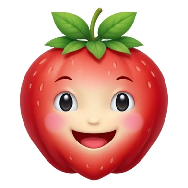 Fragolina con faccia kawaii sticker