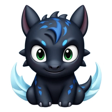 Emoj di night fury cute sticker