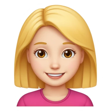 A cute girl emoji sticker