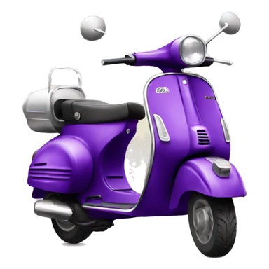 Purple Vespa  sticker