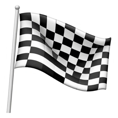finish line with checkered flag sticker