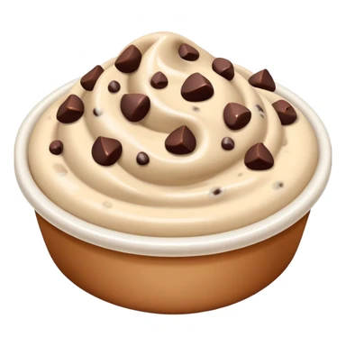 Beige dip with chocolate chips sticker