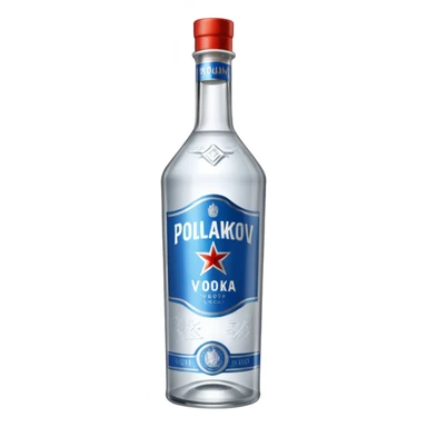 bouteille de vodka poliakov sticker