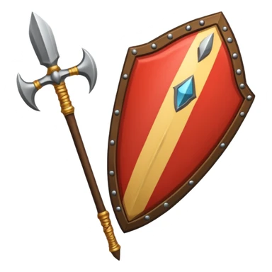 Zulu spear and shield sticker