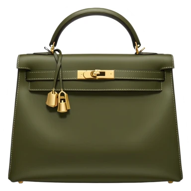 hermes kelly olive color bag sticker