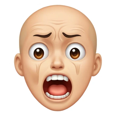 Screaming crying  sticker