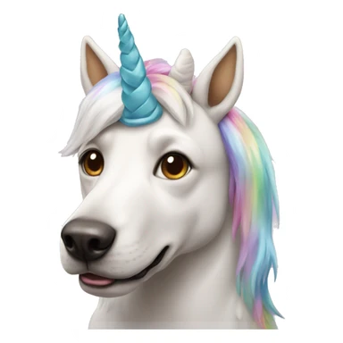 dog unicorn sticker